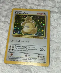 Pokemon Kangaskhan 90 HP Holo Trading Card 1999 5/64 Rare Base Set Vintage - Image 2