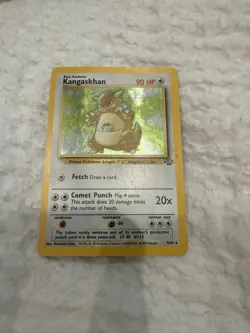 Pokemon Kangaskhan 90 HP Holo Trading Card 1999 5/64 Rare Base Set Vintage - Image 3