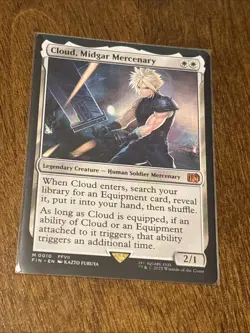 Final Fantasy Cloud Midgar Mercenary Magic the Gathering Card - Image 1