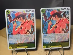 2x's Portgas D. Ace PRB02-018 R ONE PIECE Card The Best 2 - ONE PIECE ENGLISH - Image 1