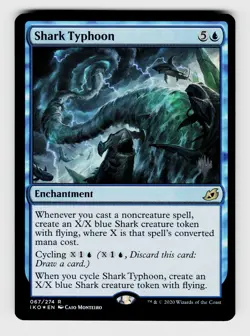 MTG | Ikoria: Lair of Behemoths, Shark Typhoon, NO. 67, Enchantment, R, FOIL - Image 1