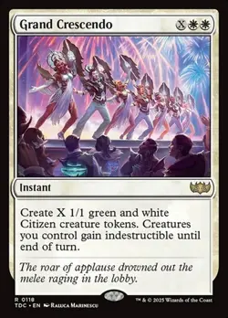 1x Grand Crescendo NM Eng MTG - Commander Dragonstorm - Image 1