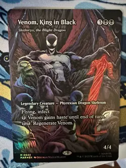 2025 MTG Spider-Man Venom, King in Black Borderless Foil 0022 - Image 1
