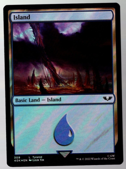 (x10) Island 309 Surge Foil Land Tyranid Warhammer 40K MTG Near Mint - Image 1