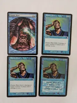 4 Psionic Blast MTG NM Free shipping with tracking - Image 1