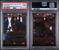 Clive, Ifrit's Dominant (Borderless Surge Foil) MTG Final Fantasy #0530 PSA 9 - Image 2
