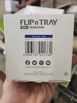 Ultimate Guard Flip n Tray 100+ XenoSkin Monocolor Blue Deck Case MTG TCG NEW - Image 2