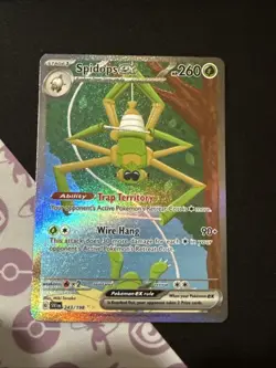 Pokemon TCG Spidops EX 243/198 Illustration Scarlet & Violet Base Set - Image 1