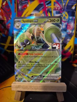 Spidops ex Prize Pack Play STAMP - Scarlet & Violet Base Set 019/198 Pokemon TCG - Image 1
