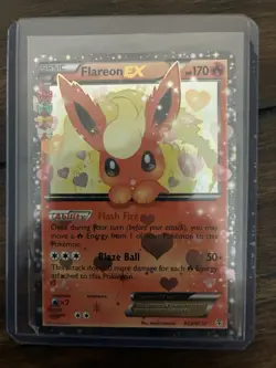 Pokemon TCG Flareon EX Holo Rare Card RC6/RC32 Generations Radiant Collection - Image 1
