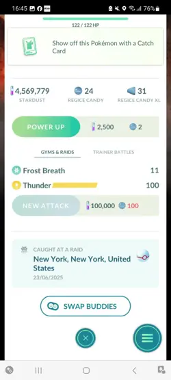 Pokemon Go Legendary Regice ( Normal ) ( Background) - Image 2