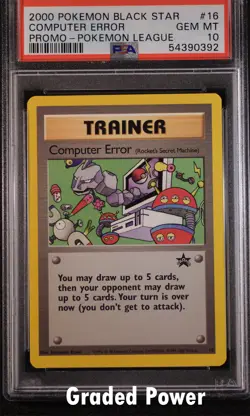 Promo Computer Error PSA 10 Black Star Promo #16 Pokemon - Image 1