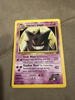Pokemon TCG Gym Challenge Sabrina's Gengar 29/132 Non Holo - Image 1
