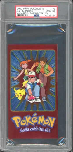 Ash & Others #2 PSA 10 2000 Topps Pokemon TV Series 2 Oversized Tin Topper - Image 1