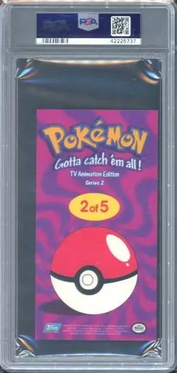 Ash & Others #2 PSA 10 2000 Topps Pokemon TV Series 2 Oversized Tin Topper - Image 2
