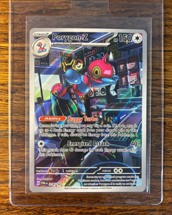 POKEMON PORYGON-Z 214/182 SCARLET & VIOLET PARADOX RIFT ILLUSTRATION RARE - NM - Image 1
