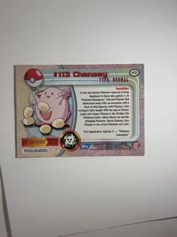 Topps Pokemon TV Animation Series 2 - Chansey 113 - Image 4