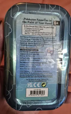 Pokemon TCG Sinnoh Stars Mini Tin Piplup 2 TCG Booster Packs Metal Coin NEW - Image 5