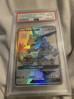 Pokemon TCG Rayquaza GX 177a/168 Hidden Fates Premium Collection PSA 10 - Image 1