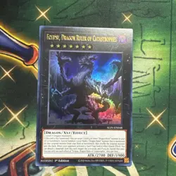 Yugioh! Eclipse, Dragon Ruler of Catastrophes ALIN-EN048 Ultra Rare 1st Ed NM - Image 1