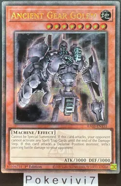 Carte YU-GI-OH! ANCIENT GEAR GOLEM RA03-EN151 QCSR NEUF - Image 1