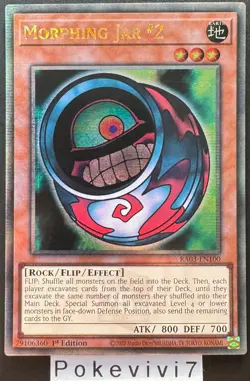 Carte YU-GI-OH! MORPHING JAR #2 RA03-EN100 QCSR NEUF - Image 1