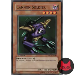 Yugioh Cannon Soldier SD10-EN009 Common 1st Edition NM - Image 1