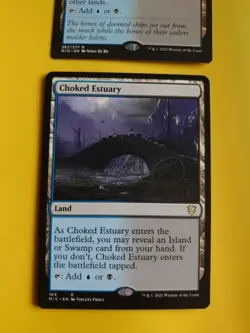 Choked Estuary MIC & Shipwreck MArsh MID Rare LAnd MTG 2 Card. - Image 2