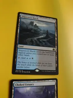 Choked Estuary MIC & Shipwreck MArsh MID Rare LAnd MTG 2 Card. - Image 4