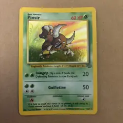 Pokemon Jungle Base Set 1999 Mint Condition Pinsir 9/64 Holo Card - Image 4