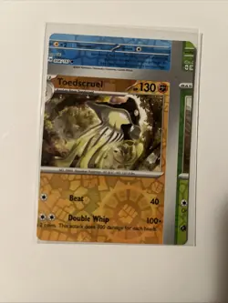 Pokemon Card - Error Miscut NFC Toedscruel Obsidian Flames 119/197 One Of A Kind - Image 1