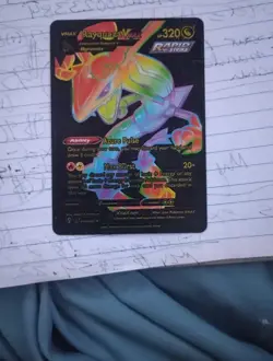 Rayquaza VMAX Holo Full Art Custom Pokemon Card Ultra Rare - Image 1