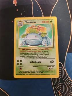 Venusaur 15/102 Base Set Unlimited Holo Rare Pokemon Trading Card Game - Image 1