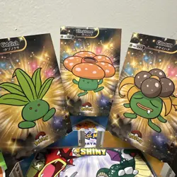 Pokemon Oddish Gloom Vileplume Holo 2024 Card Database Shiny Set of 3 - Image 1