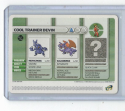 Cool Trainer devin - 2003 Pokemon Game Boy Advance GBA Battle E Reader Card - Image 1