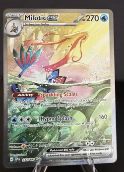 Pokemon TCG Surging Sparks Milotic EX SIR Holo Card 042/191 NM Condition - Image 1