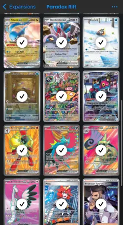 Pokemon TCG SV: Paradox Rift IR, Gold, Trainers, Lot 27 Cards ALL MINT! - Image 4