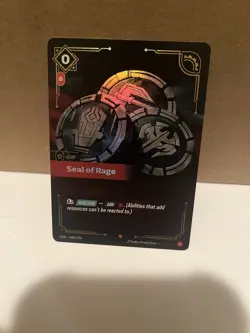 FOIL Riftbound Seal Of Rage card OGN 040/298 League of legends - Image 1