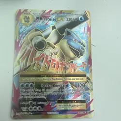 M Blastoise EX 102/108 XY Evolutions Full Art Ultra Rare Holo Pokemon Card - DMG - Image 1