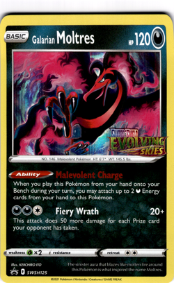 Galarian Moltres - SWSH125 (Prerelease) Promo SWSH: Sword & Shield Promo Cards S - Image 1