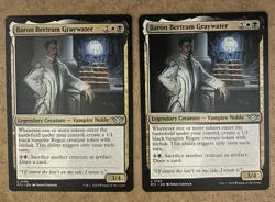 x2 Baron Bertram Graywater - Outlaws of Thunder Junction - NM MTG - Image 1