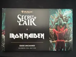 MTG SECRET LAIR Iron Maiden Eddie Unchained Rainbow Foil Edition/BRAND NEW - Image 1
