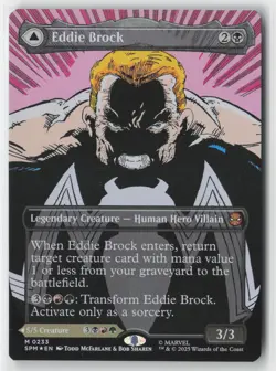 MTG - Eddie Brock (0233) (Borderless) M Marvel's Spider-Man 233 NM FOIL - Image 1