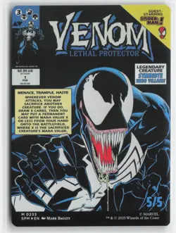 MTG - Eddie Brock (0233) (Borderless) M Marvel's Spider-Man 233 NM FOIL - Image 2