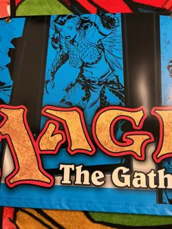 Magic the Gathering WOTC Promo Double-Sided Vinyl Hanging Banner Blue 48"x18" - Image 3