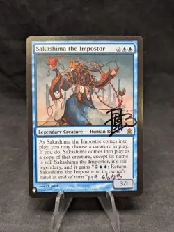 Sakashima the Impostor - The List Reprints (LIST) -53 - MTG - Artist Signed - NM - Image 1