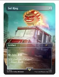 MTG Secret Lair PlayStation Twisted Metal Sol Ring Rainbow Foil Edition Presale - Image 1