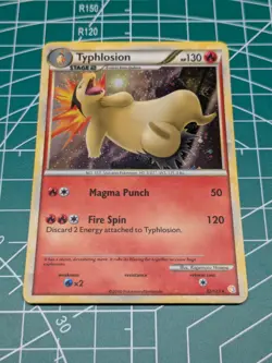 Typhlosion 32/123 Cosmos Holo Rare HeartGold SoulSilver Pokemon Card - Image 1