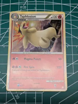 Typhlosion 32/123 Cosmos Holo Rare HeartGold SoulSilver Pokemon Card - Image 2