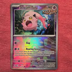 Pokemon Prismatic Evolutions: Scream Tail 042/131 Reverse Holo Master Ball - NM - Image 1